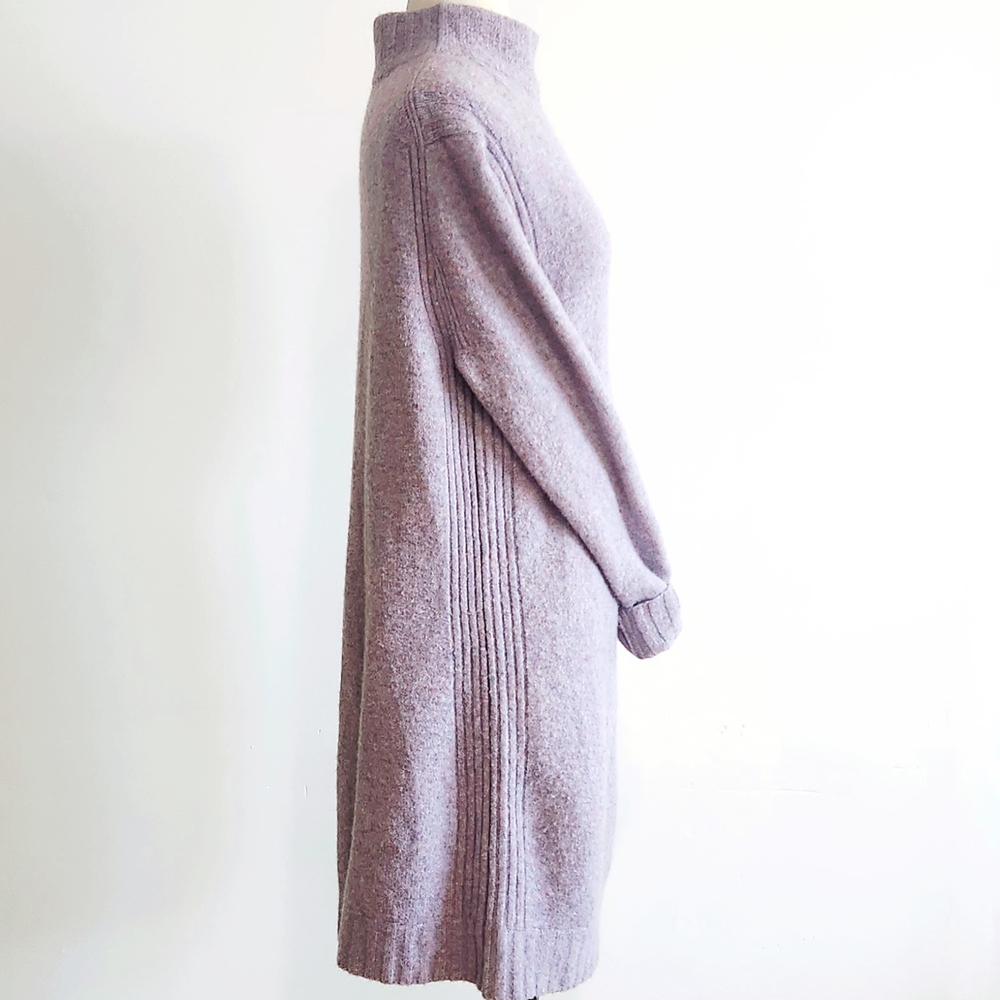 J. Crew, Lilac, Lavender Turtleneck Sweater Dress, CoquetteCore, Balletcore - Picture 4 of 8